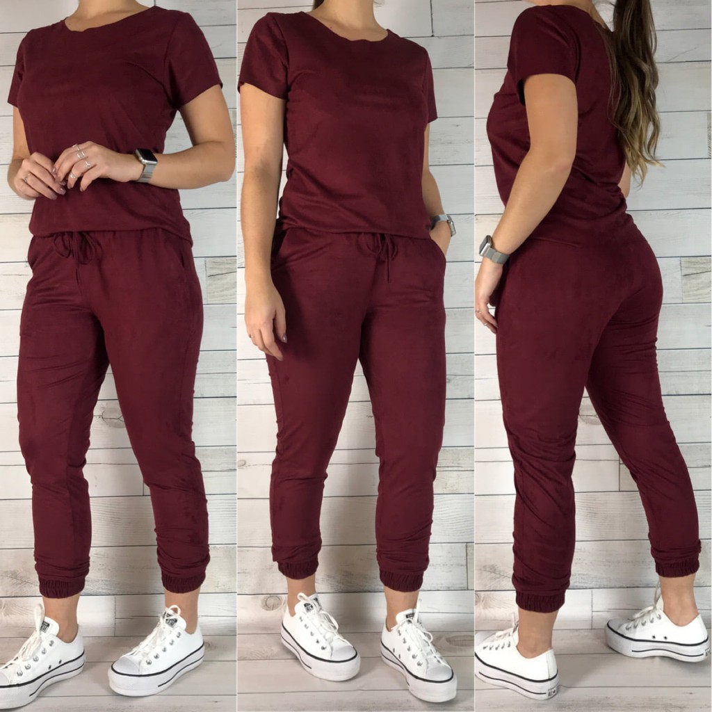 Conjunto Feminino Calça e Blusa de Frio