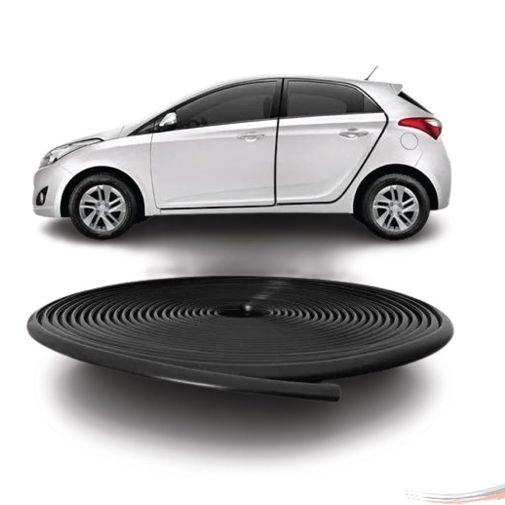 Borracha Mini Couro De Cobra Proteção Porta 7X10Mm Preta 10M em Oferta na Shopee