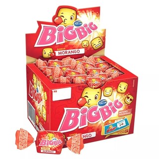 Chiclete Goma De Mascar Big Big Morango 350g C/100 Arcor