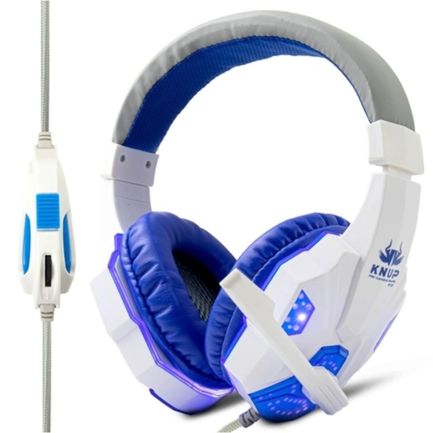 Headset Gamer Knup KP397 Com LED para PS4 Xone celular e PC