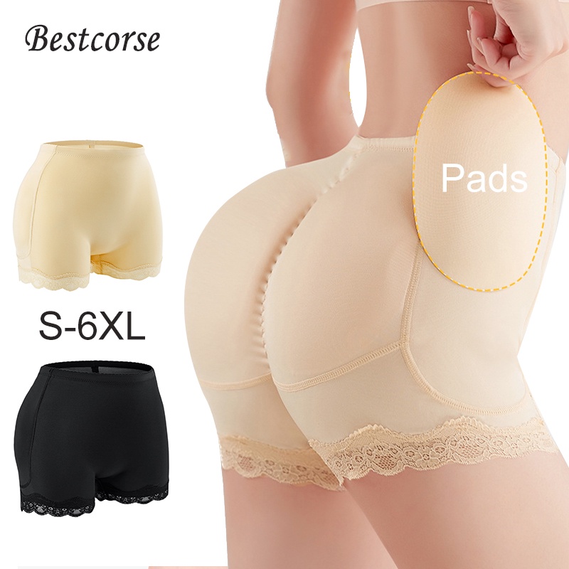 G6 CalçA Short Calcinha Levanta Bumbum Modeladora Feminina Aumenta Bunda Falsa Para Mulheres Do Levantador Potenciador Cueca Plus Size Calcinha Com Enchimento Bumbum E Quadril No Sem Costura Bundex Cinta Modeladora Feminino
