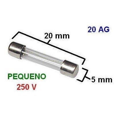 5x Fusivel Vidro Pequeno 10a 5x20mm 110v 220v = Filtro Linha