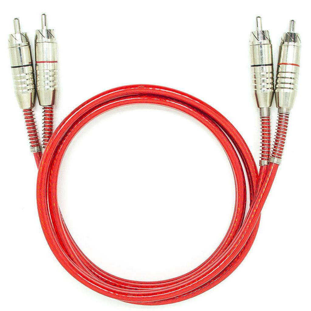 Cabo Automotivo Som Rca 1 Metro 1m Stetsom Blindado Prata em Oferta na Shopee