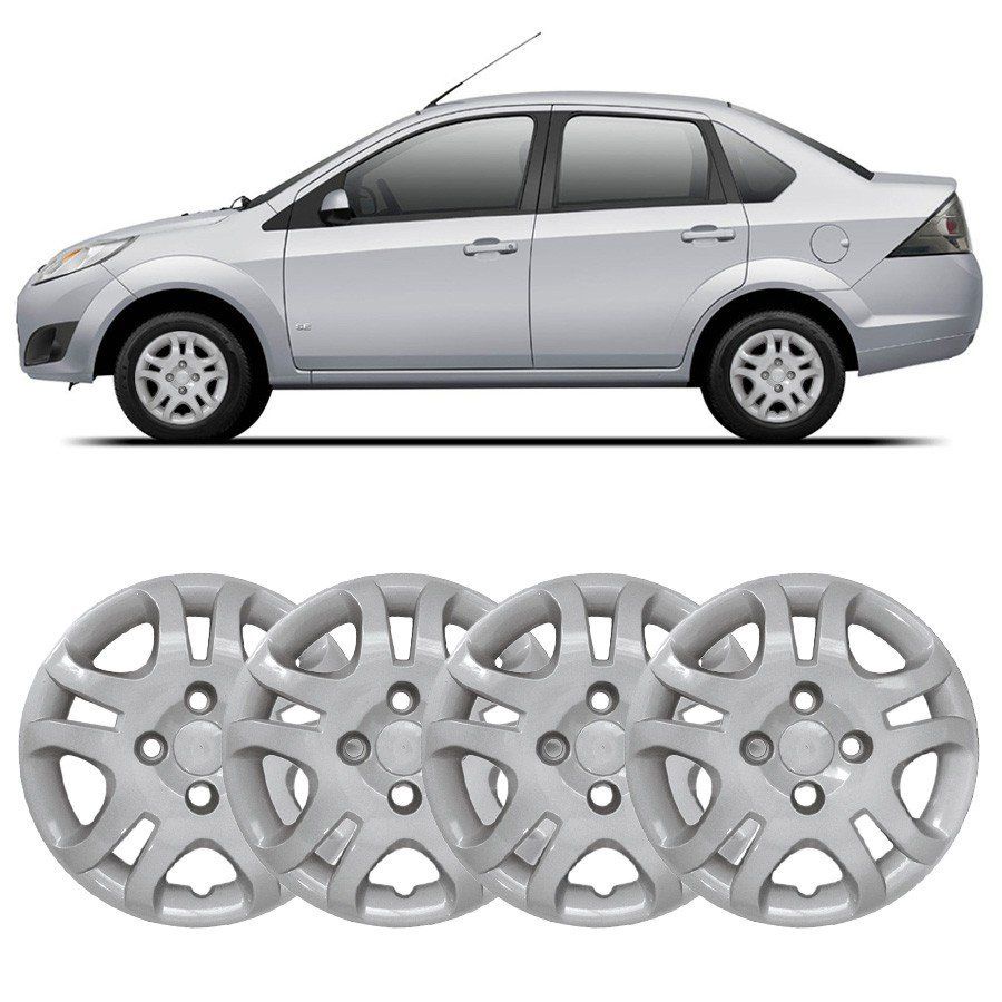 Jogo de Calota Ford aro 14 Modelo Fiesta Hatch /  Sedan 2011 /13 COD 026