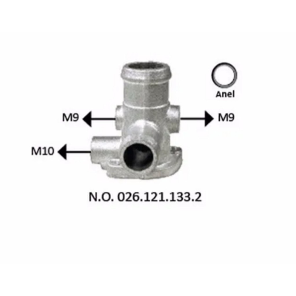 Flange Cabecote Gol Parati Santana Saveiro Voyage 0261211332