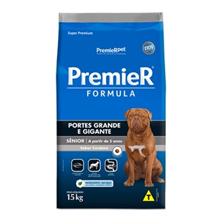 Ração Premier Fórmula Senior para Cães Adultos a partir de 5 anos de idade de Porte Grande Sabor Cordeiro - 15Kg em Oferta na Shopee