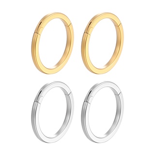 Brinco Argola Segmento Articulado Aço Cirúrgico Liso