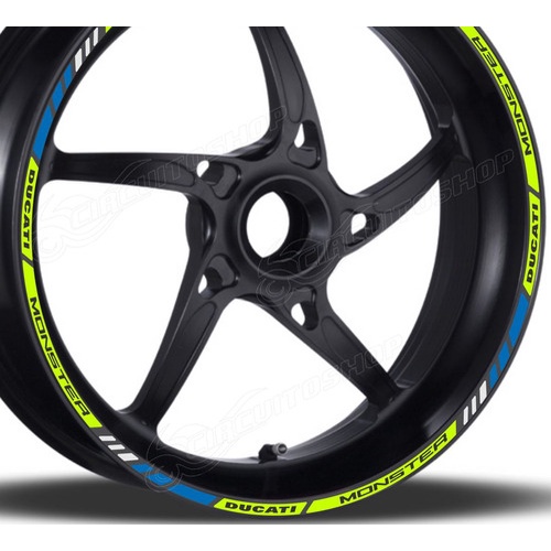 Friso Adesivo Refletivo M1 Roda Moto Ducati Monster