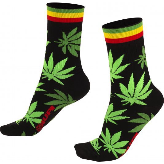 Meia Estampa de Folha de Maconha, Cannabis, marijuana, Coringa, Palhaço, Dollar, cano Médio