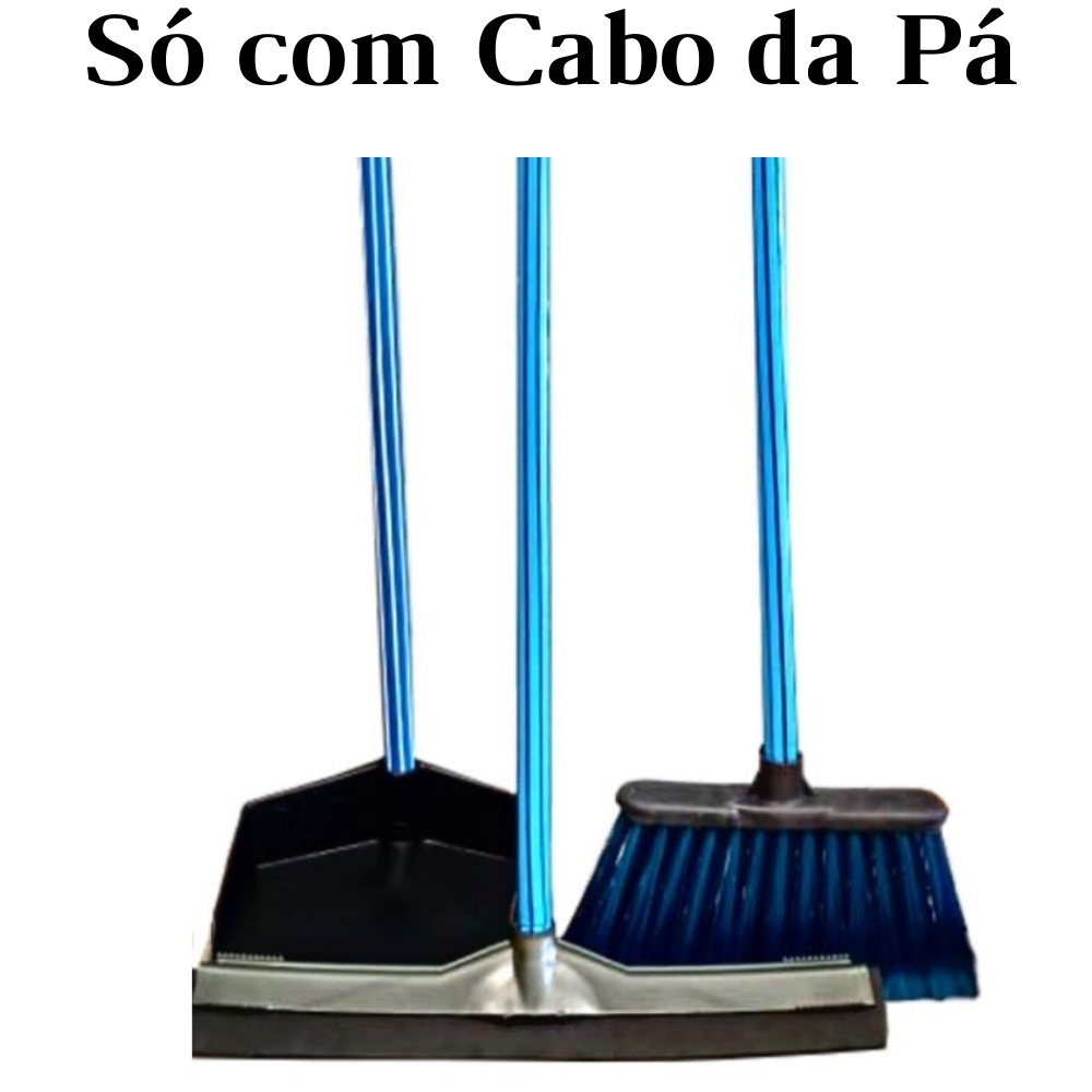 Kit Vassoura Sem Cabo, Rodo de 40 cm Sem Cabo , Pá de Lixo Com Cabo ideal para quem possue os cabos em casa