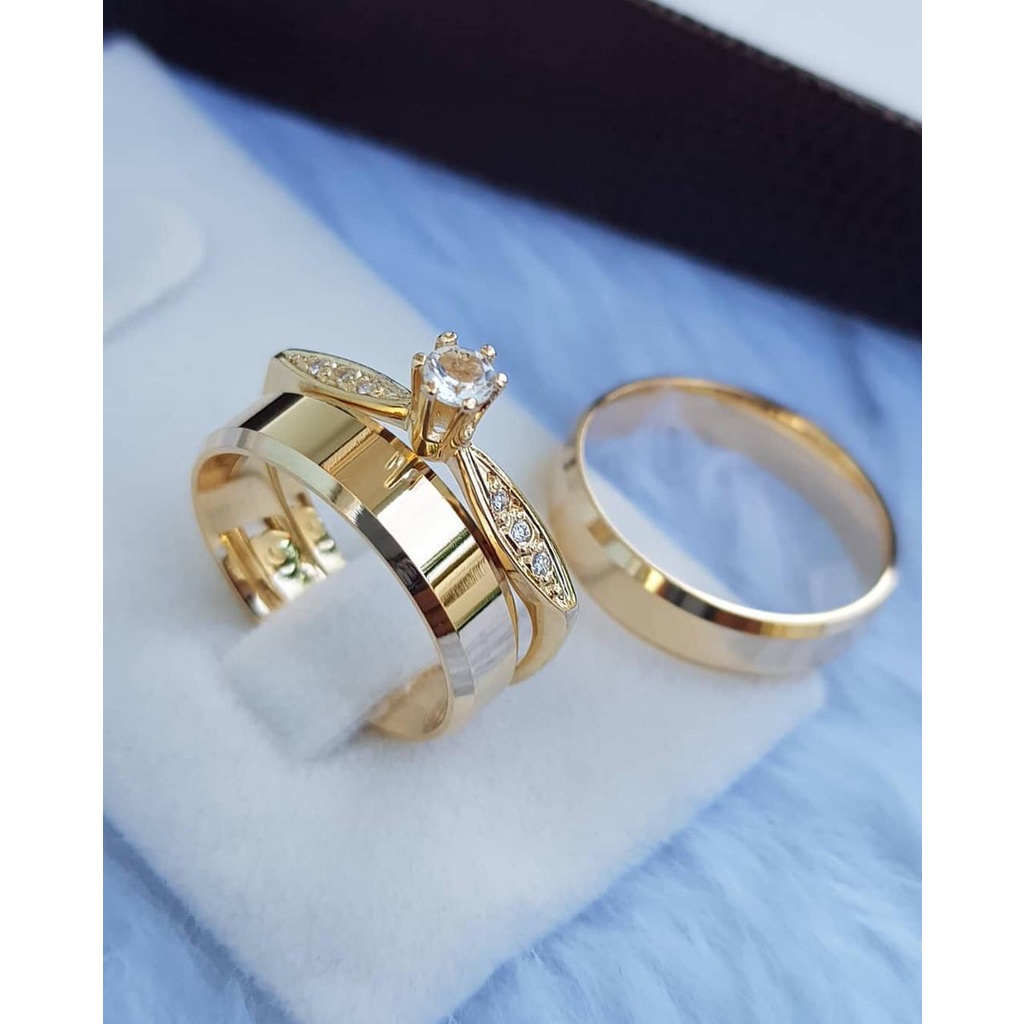 Par Alianças Moedas Antiga Casamento Noivado Chanfrada 5MM + Forro de Aço + Anel Paris em Oferta na Shopee