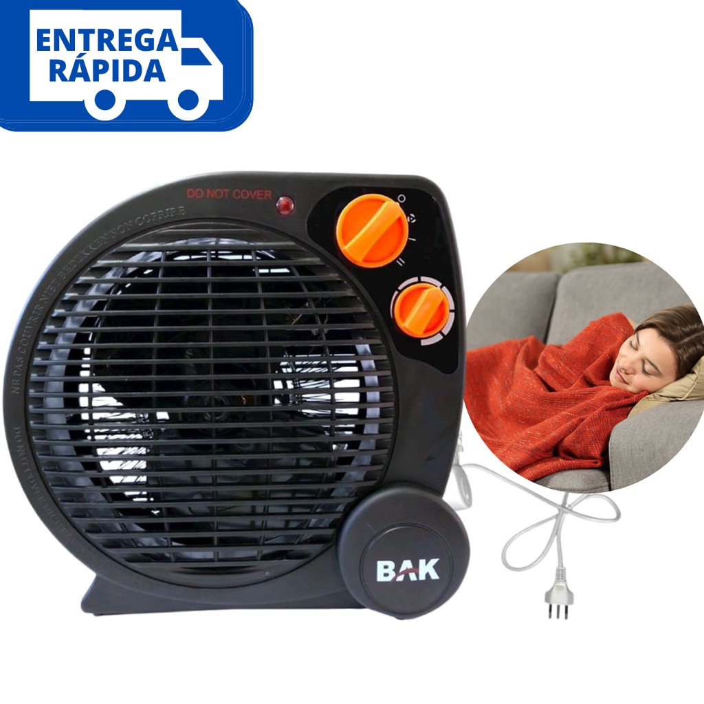 Aquecedor de Ambientes Elétrico Portátil Termoventilador 4 Estágios -110v