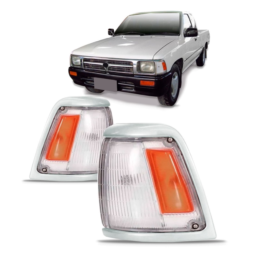 Par Pisca Seta Hilux Srv 1993 1994 1995 1996 1997 1998 1999 2000 2001 Cristal Âmbar Aro Cromado em Oferta na Shopee