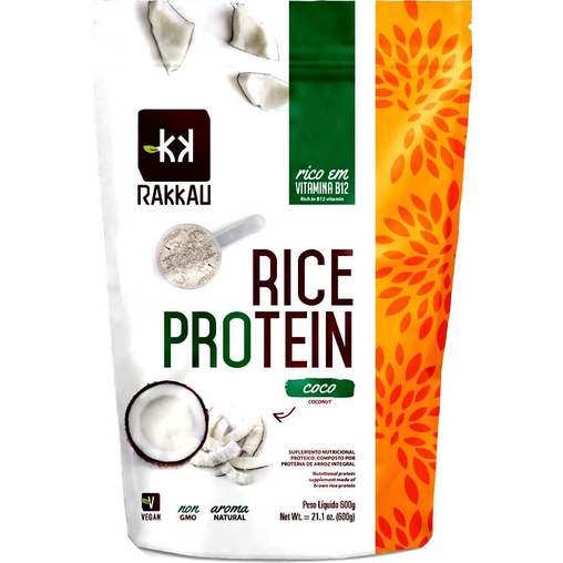 Rice Protein Sabor Coco (Proteína Vegetal de Arroz) Vegana Rakkau 600g