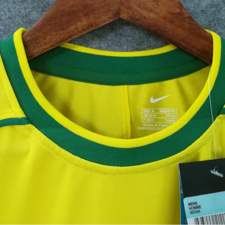 Camiseta Personalizada Brasil Retrô 1998 Nome E Número