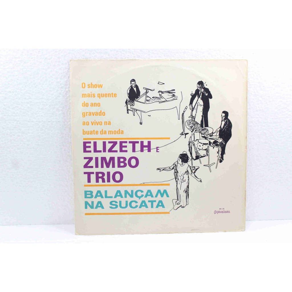 Lp Vinil - Elizeth Cardoso e Zimbo Trio - Balançam Na Sucata