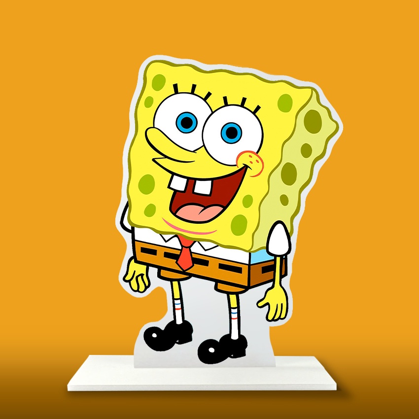 Display Bob Esponja Enfeite de mesa Festa 20cm - unidade | Shopee Brasil