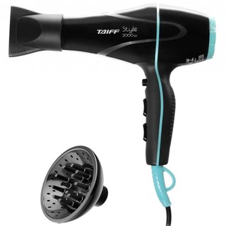 Secador Cabelos Profissional Style 2000w Taiff + Difusor de cachos universal