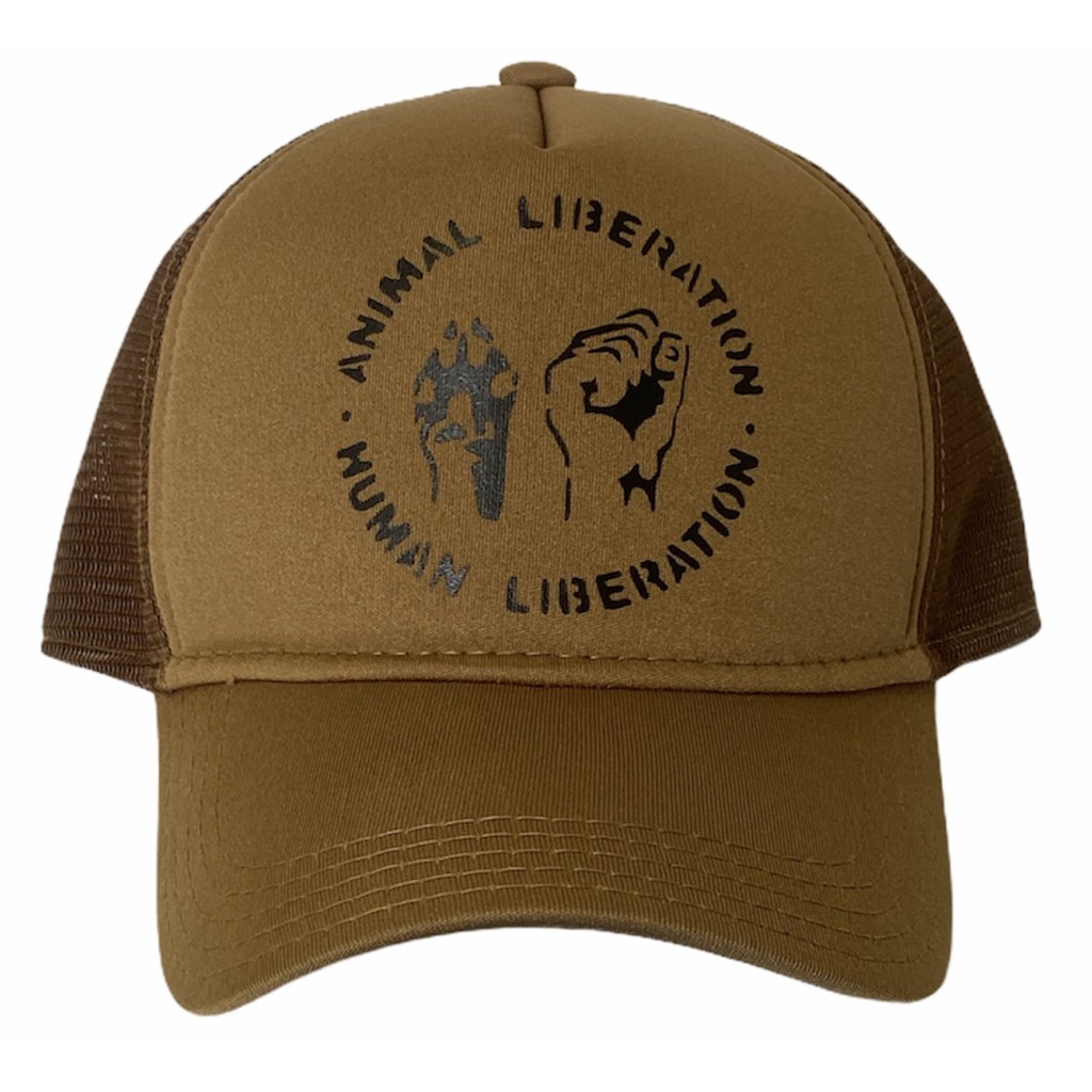 Boné Trucker Tela Cap Animal Liberation Vegan