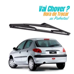 Palheta Limpador Traseiro Peugeot 206 Ano 2001 2002 2003 2004 2005 2006 2007 2008 2009