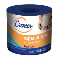 Esparadrapo Impermeável Cremer Branco 5cm x 4,5m