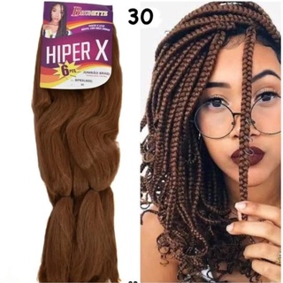 Cabelo Super Jumbão Jumbo HIPER X 400 gramas - Cor Mel Escuro #30