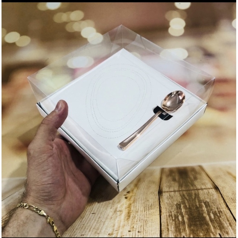 10 un Caixa para ovo de colher 150-250-350-500g pascoa embalagem branca ovo de colher ajustável 18x18x8 multigramas