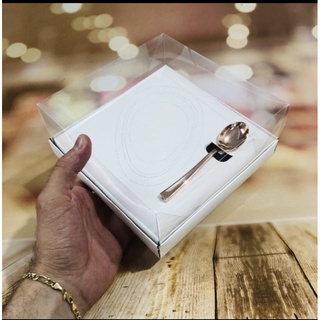 10 un Caixa para ovo de colher 150-250-350-500g pascoa embalagem branca ovo de colher ajustável 18x18x8 multigramas em Oferta na Shopee