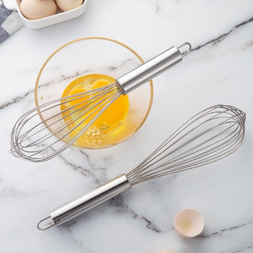 Batidor de huevos manual batidora de cocina profesional de acero inoxidable，salud
