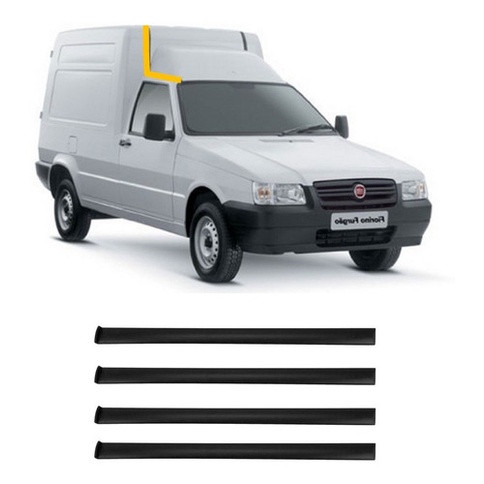 Jogo De Friso De Teto Do Bau E Da Cabine Fiorino Até 2013 em Oferta na Shopee