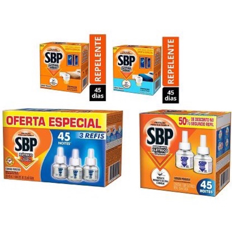 Repelente Elétrico Líquido De Tomada SBP Insetos Pernilongos e Muriçoca