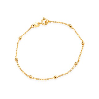 Pulseira de Bolinhas Banhada a Ouro 18K - Semi Joia de Luxo (PL 5001)
