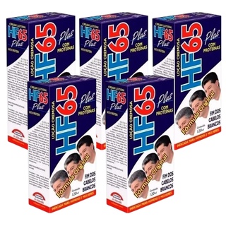 Kit 05 UN - HF65 Original Loção Restauradora Cremosa Plus 120ml