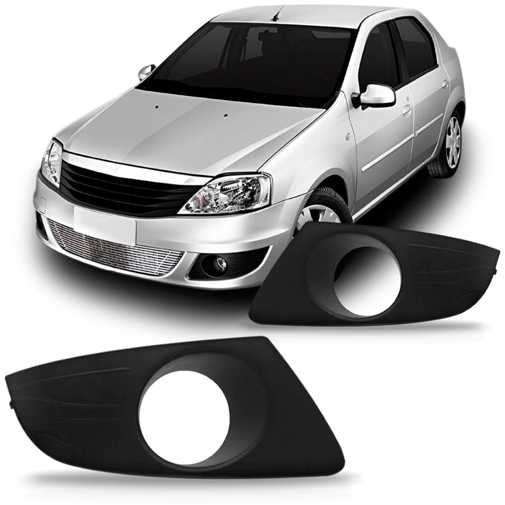 Moldura Milha Logan 2010 2011 2012 2013 Com Furo em Oferta na Shopee