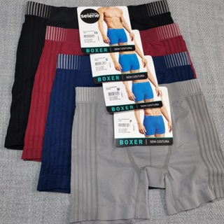 Cueca Boxer Selene Sem Costura Cintura Mais Alto Pernas Mais Compridas Contém Uma Unidade em Oferta na Shopee