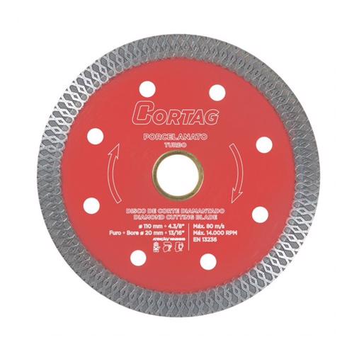 Disco de Corte Diamantado Porcelanato Best Quality 110mm - CORTAG em Oferta na Shopee