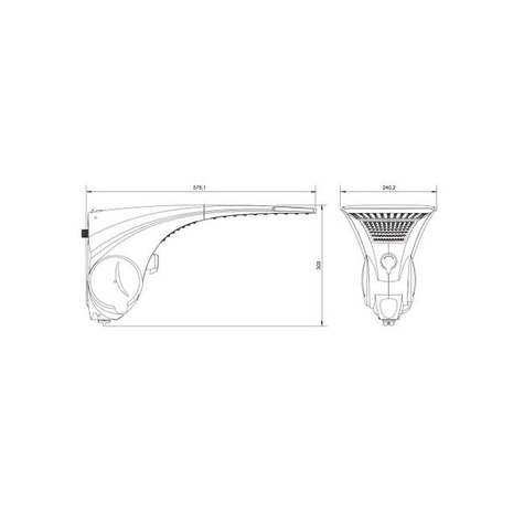 Ducha Duo Shower Quadra Eletrônica Lorenzetti 220V 7.500W