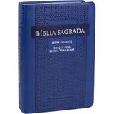 Bíblia Sagrada RC Letra Gigante com as palavras de Jesus em Vermelho e com Índice | Azul