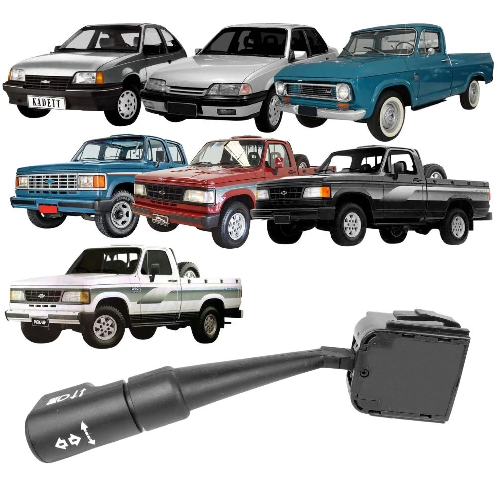 Chave de Seta Chevrolet kadett 1994 a 1996 Monza 1988 a 1996 Bonanza A10 A20 C10-C20-D20 1993 a 1997 com Farol Alto e Baixo Relampejo de Farol Retorno Automático Ospina 042192 Original 52274900
