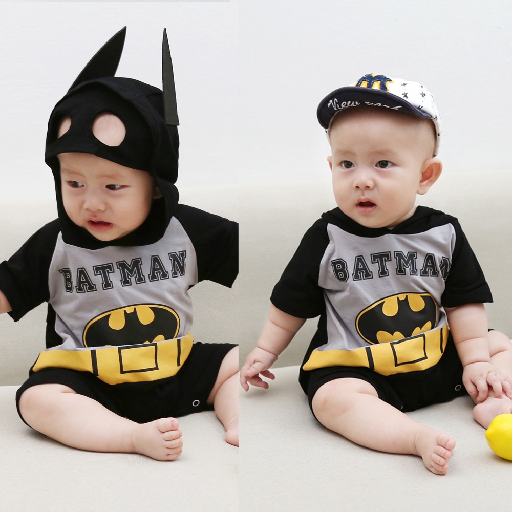 Roupa De Bebe Menino Batman Spiderman Superman Macacao Bebe Recem Nascido Trajes De Festa Dos Desenhos Animados Shopee Brasil