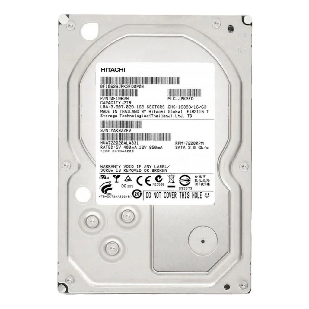 HD 2TB SATA 7200RPM NOVO