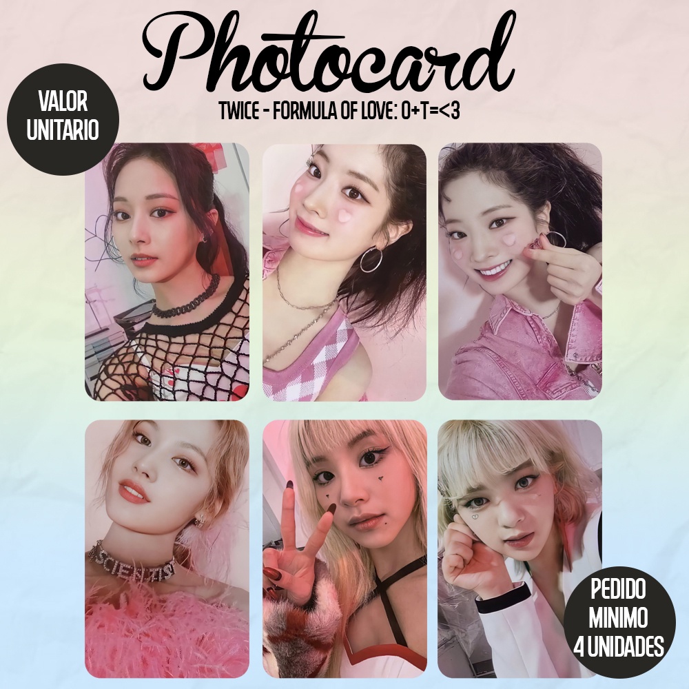 Photocards Kpop Twice Formula Of Love: O+t=<3 - 1 - Fanmade