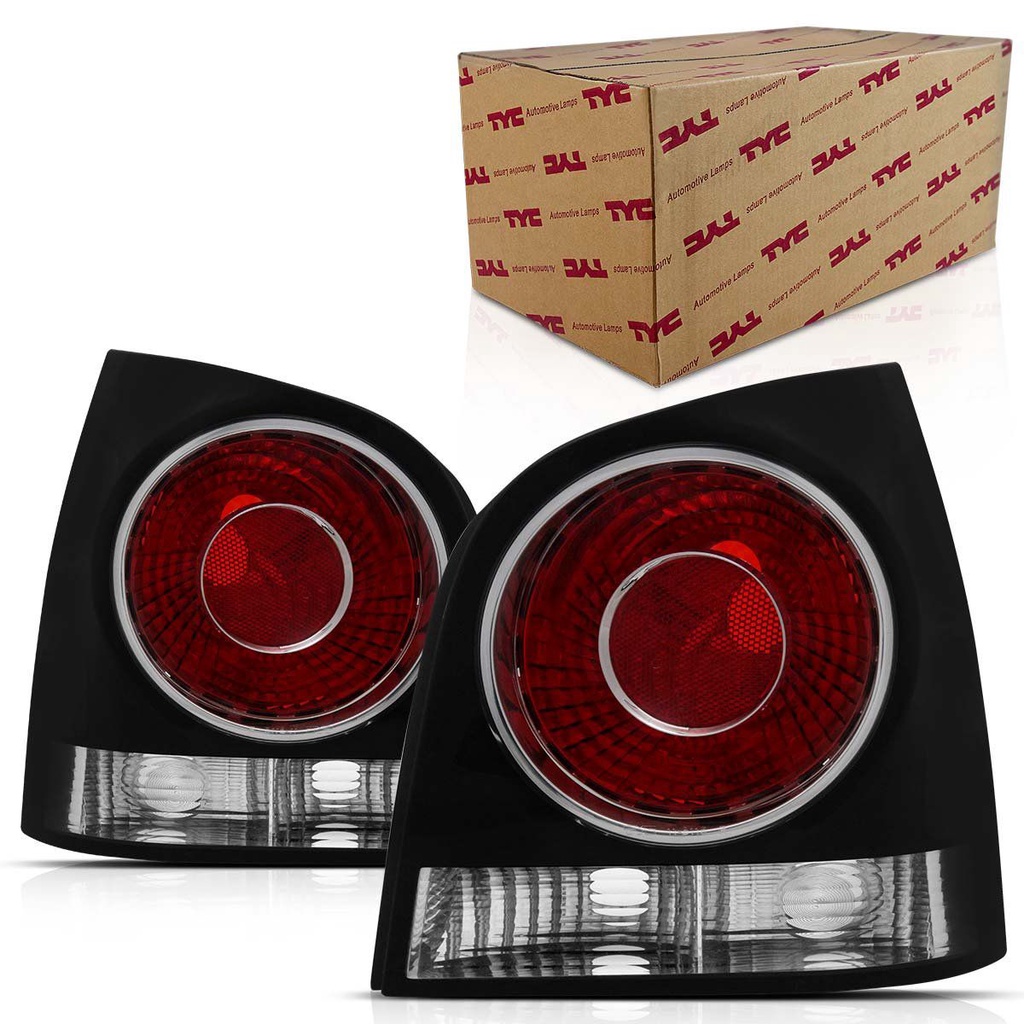 Lanterna Polo 2007 2008 2009 2010 2011 2012 2013 2014 Hatch Preta em Oferta na Shopee