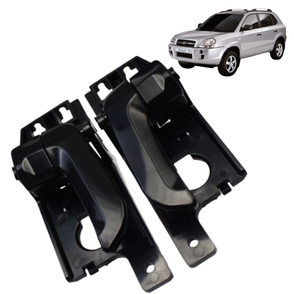 PAR Puxador Macaneta Interna Hyundai Tucson Cor Preta