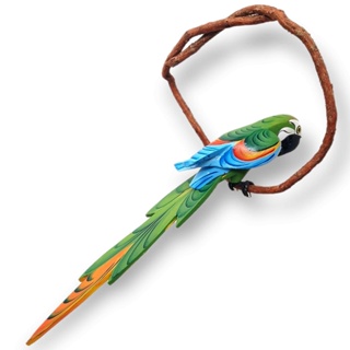 Arara De Galho P - Madeira Jardim Sitio Chacara Passaro em Oferta na Shopee