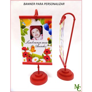 Mini Banner Curvo Perfil de 10 cm 10 pçs Para Personalizar
