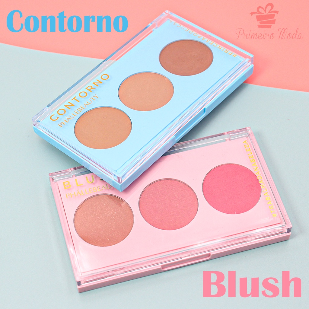Paleta trio contorno paleta trio blush - Phallebeauty