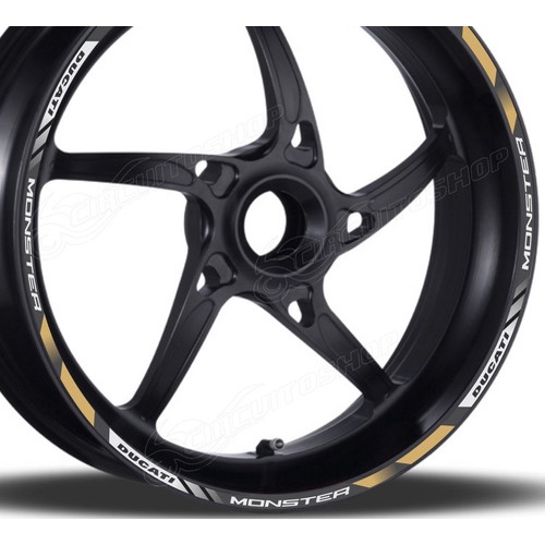 Friso Adesivo Refletivo D6 Roda Moto Ducati Monster
