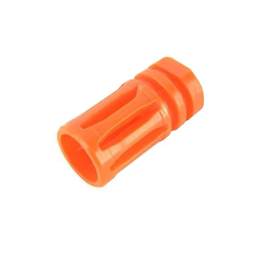 ponteira de plastico Flash Hider aeg padrao v2 e v3 Ponteira Laranja Rosca Esquerda 14mm Ai r s o f t