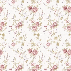 Papel de Parede Adesivo Floral Rosa com Textura